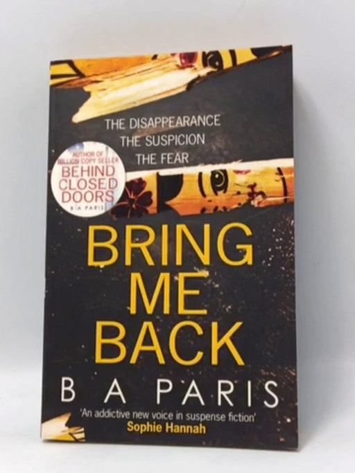 Bring Me Back - B. A. Paris; 