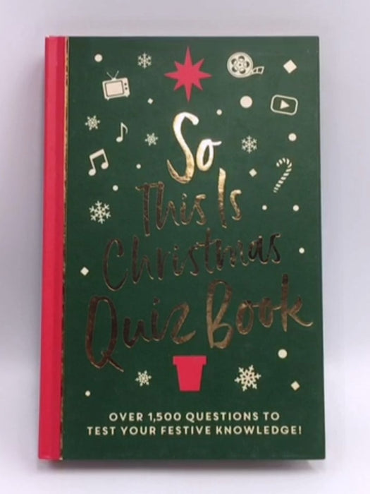 So This Is Christmas Quiz Book - Hardcover - Roland Hall; 