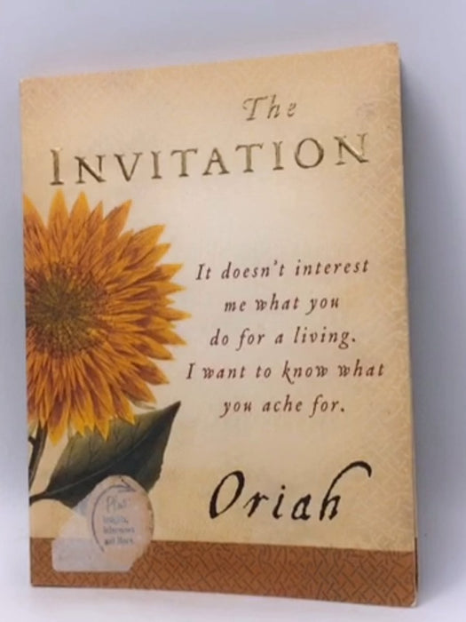 The Invitation - Oriah; 