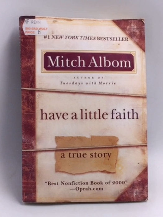 Have a Little Faith - Mitch Albom; 