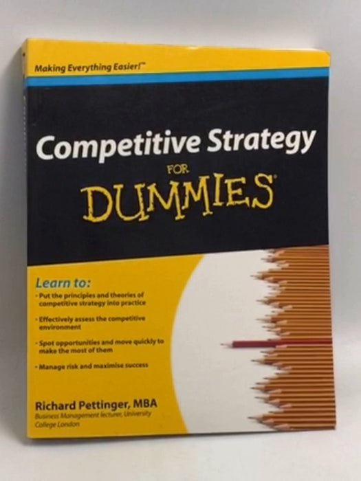 Competitive Strategy For Dummies   - Richard Pettinger