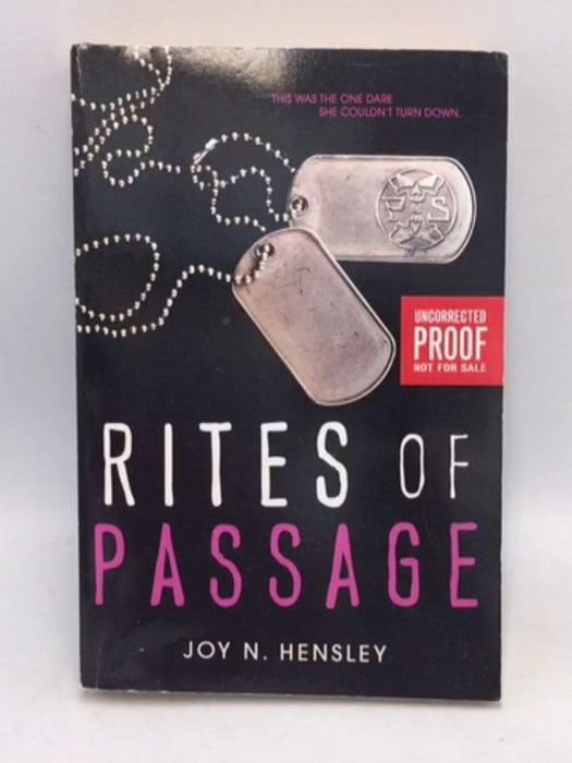 Rites of Passage   - Joy N. Hensley
