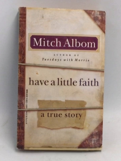 Have a Little Faith - Mitch Albom; 