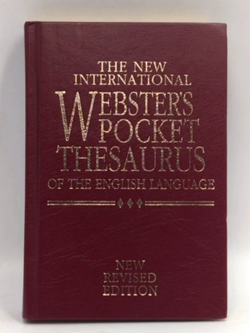 The new international Webster's pocket thesaurus of the English language- Hardcover  - Trident Press
