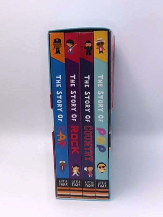 The Story of Music Little People and Pop Artists Series 4 Books Collection Box Set- Boardbook  - Little Tiger; 