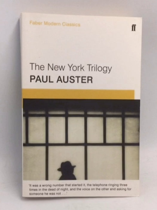 The New York Trilogy - Paul Auster; 