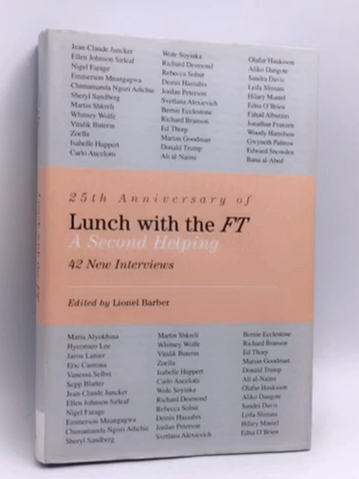 Lunch with the FT- [Hardcover] - Lionel Barber; 