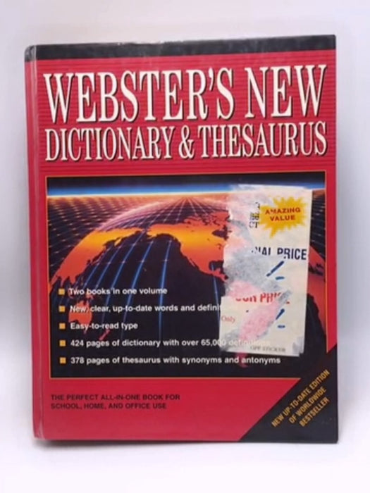 Webster's New Dictionary and Thesaurus (Hardcover) - Promotional Sales Book Inc