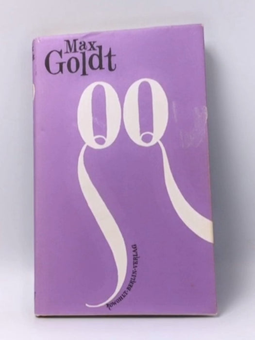 Quiet quality-  hardcover  - Max Goldt; 