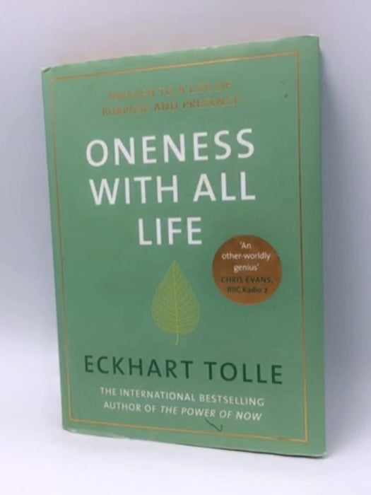 Oneness with All Life - Hardcover - Eckhart Tolle; 