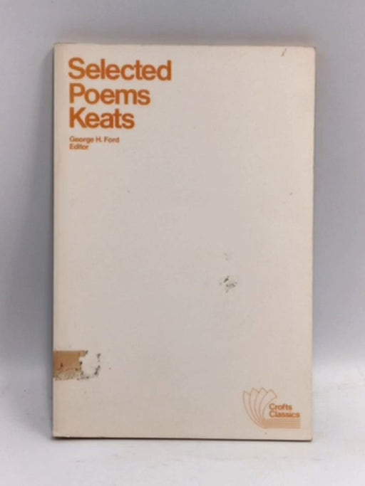 Selected Poems - John Keats; 