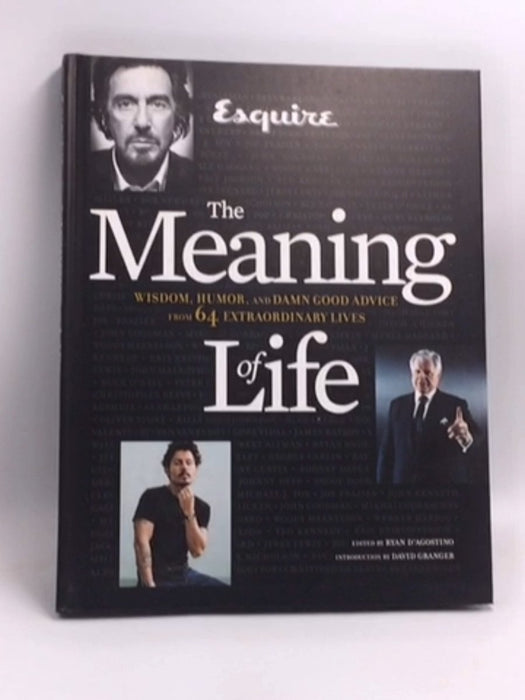 Esquire The Meaning of Life - Hardcover - Ryan D'Agostino