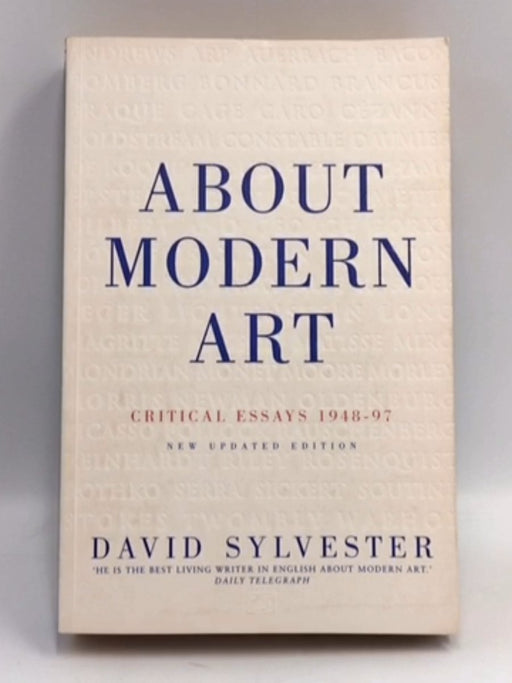 About Modern Art - David Sylvester; 