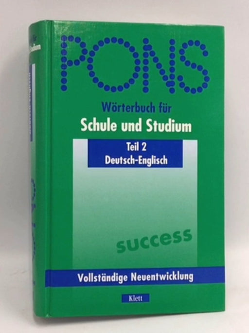 PONS Wörterbuch für Schule und Studium - Teil 2 (Hardcover) - Ursula Martini; 
