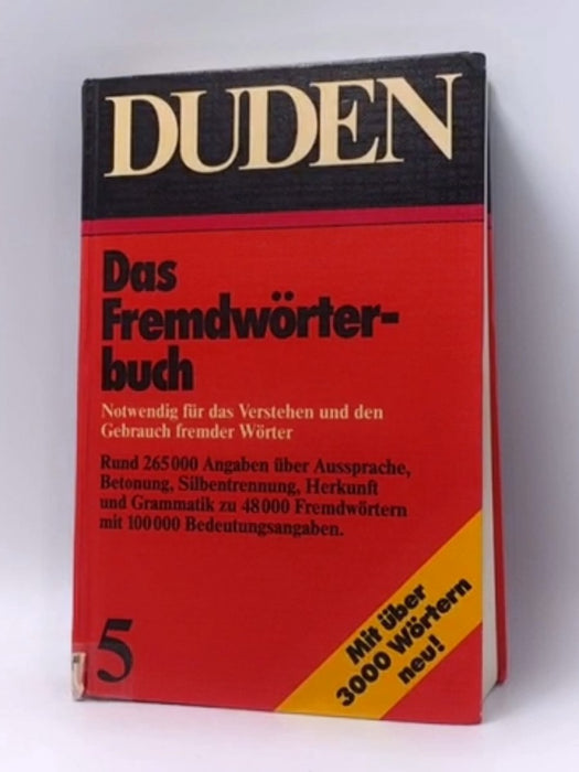 Duden Fremdwörterbuch - Wolfgang Müller; Rudolf Köster; 