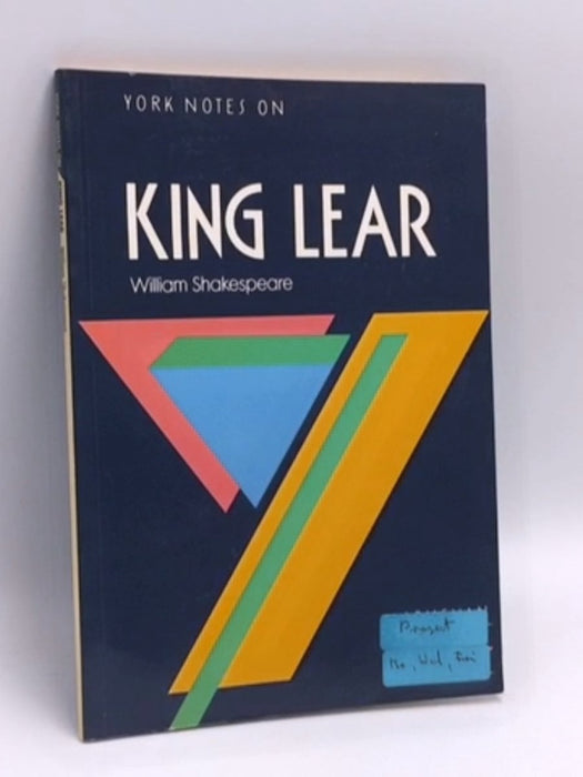 York Notes on King Lear - William Shakespeare; Robert M. Rehder; 