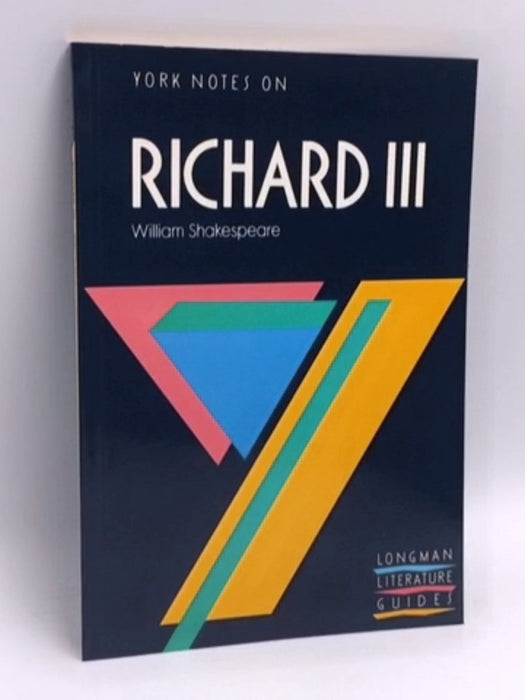York Notes On Richard III - William Shakespeare; Charles Barber; 
