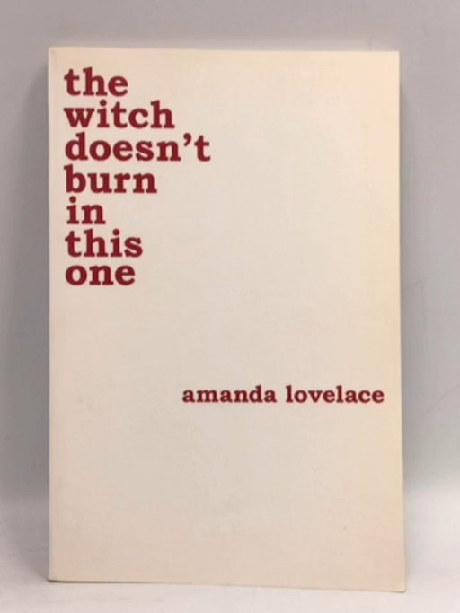 The Witch Doesn't Burn in this One - Amanda Lovelace; ladybookmad; 