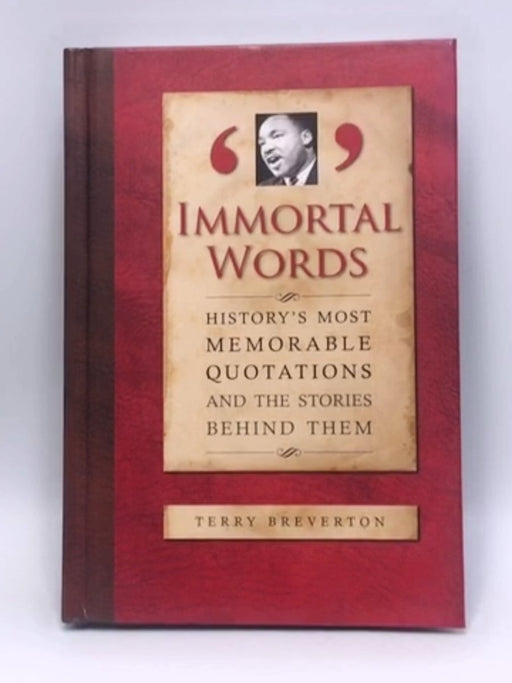 Immortal Words (Hardcover) - Terry Breverton; 