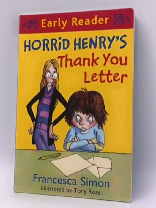 Horrid Henry's Thank You Letter - 