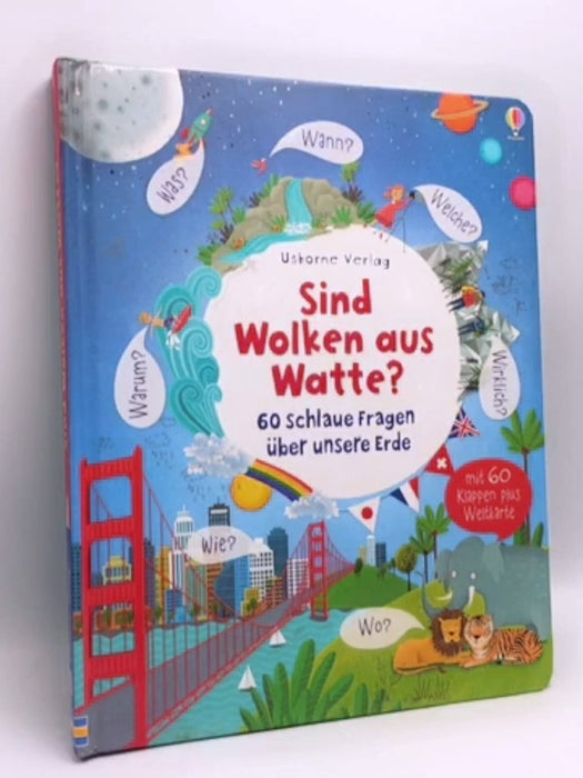 Sind Wolken aus Watte? 60 schlaue Fragen über unsere Erde- Board Book - Katie Daynes; 