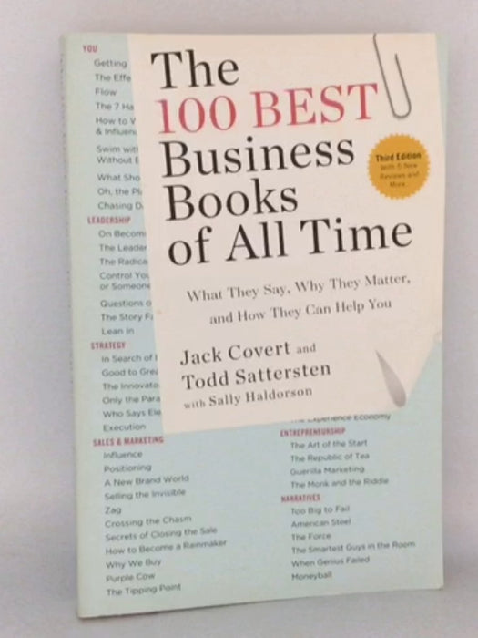 The 100 Best Business Books of All Time - Jack Covert; Todd Sattersten; Sally Haldorson; 