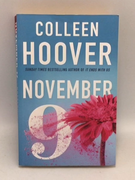 November 9 - Colleen Hoover;