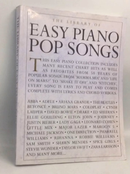 The Library of Easy Piano Pop Songs - Hal Leonard