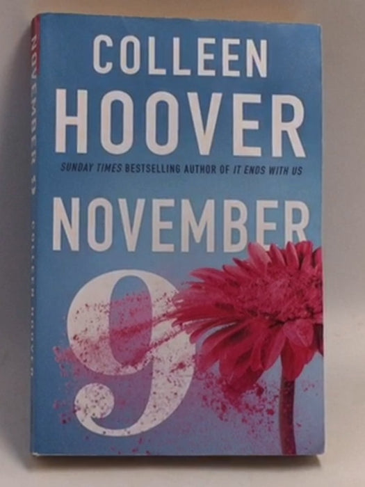 November 9 - Colleen Hoover;