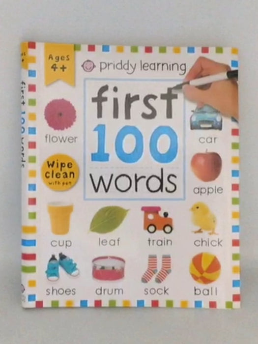 Wipe Clean: First 100 Words (Enclosed Spiral Binding) - Roger Priddy; 