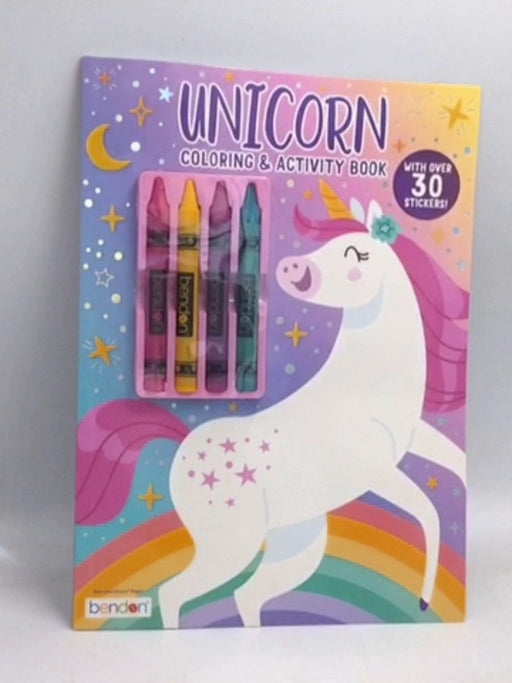 Unicorns Coloring & Activity Book with Stickers - 