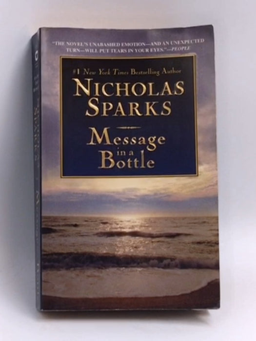 Message in a Bottle - Nicholas Sparks; 