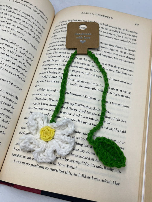 Daisy Crochet Bookmark - 