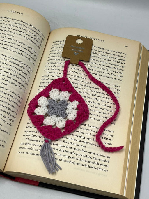 Square Crochet Bookmark - 