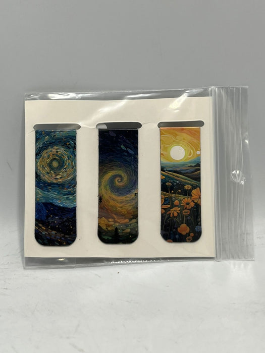 Van Gogh Inspired Magnetic Bookmark (Set of 3) - 