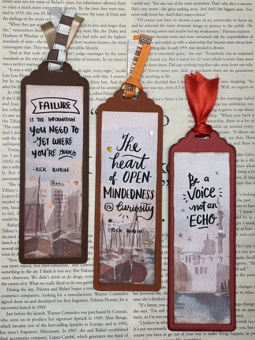 Dubai Painting with Quote Bookmark - 