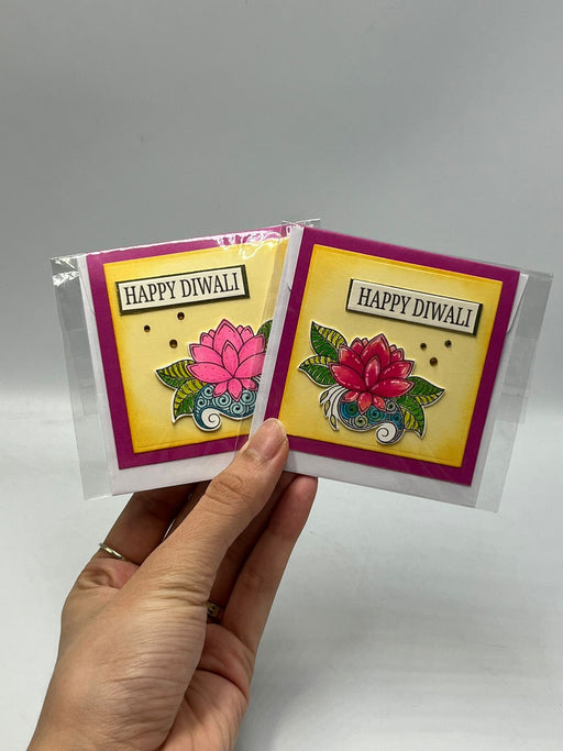 Diwali Floral Note Card - 