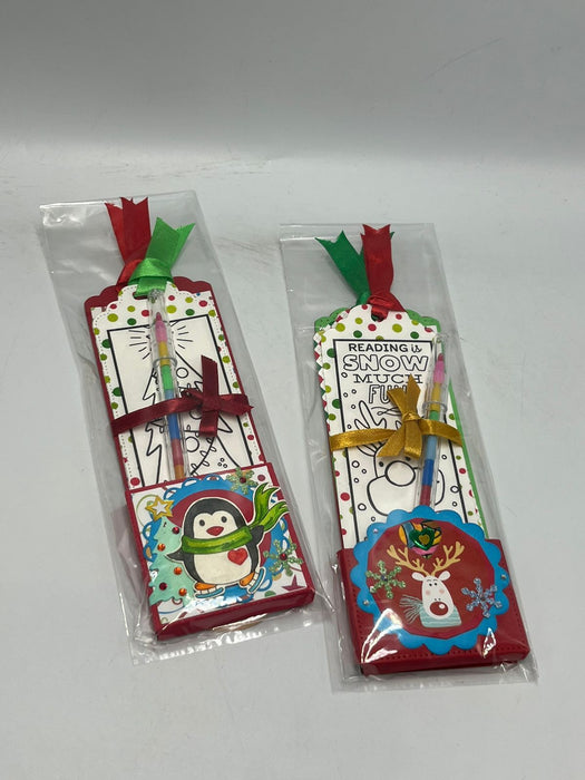 Color Me In Christmas Bookmark Set - 