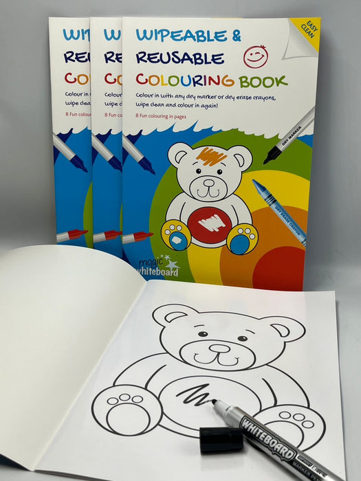 Wipeable & Reusable Colouring Book - 