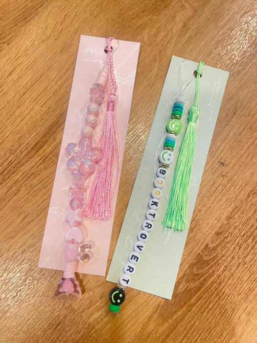 Beaded Tassel Bookmark - 