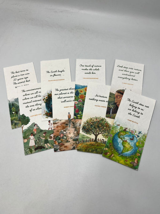 The Earth Conscious Bookmark (set of 8) - 