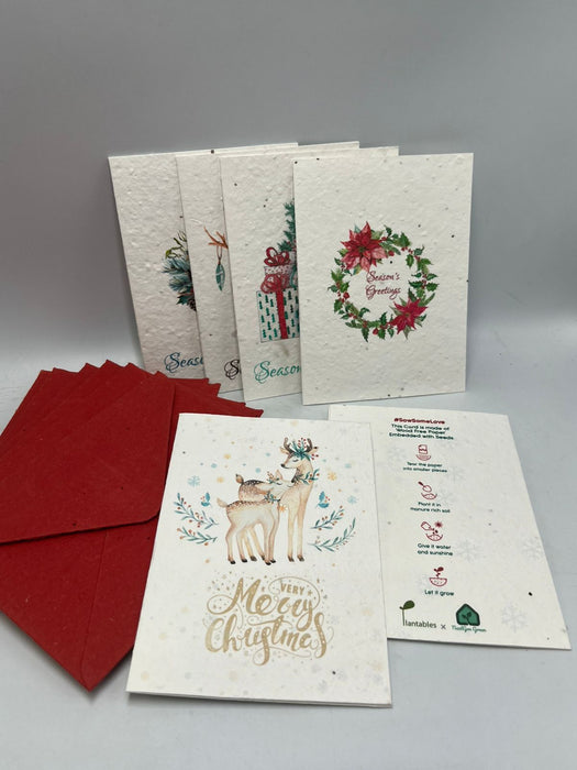 Plantable Christmas Greeting Cards - 