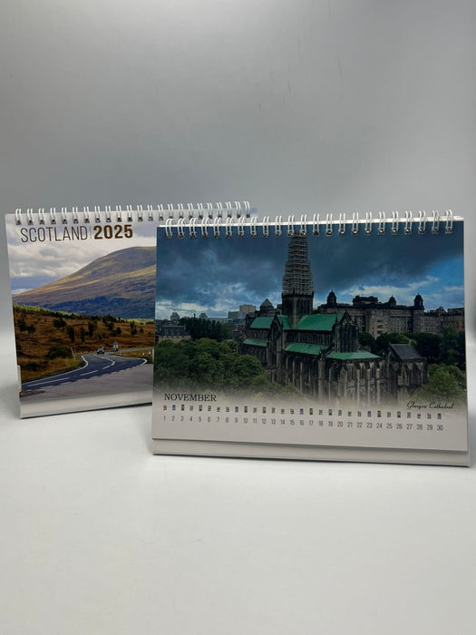 Scotland 2025 Desk Calendar - 