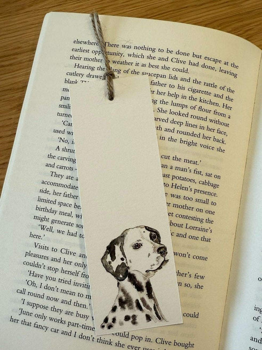 Dalmatian Watercolor Bookmark - 