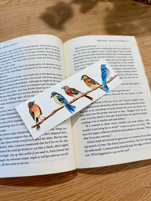 Songbirds Watercolor Bookmark - 