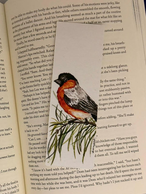 Robin Watercolor Bookmark - 