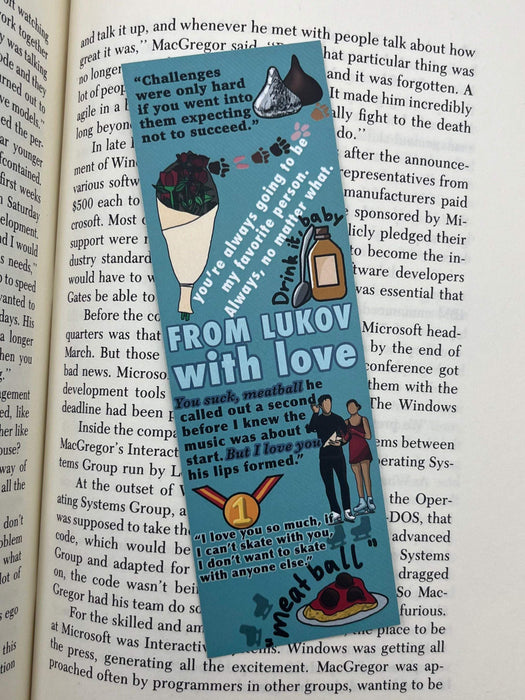 From Lukov with Love Bookmark - 