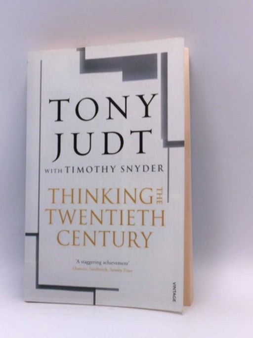 Thinking the Twentieth Century - Tony Judt ,  Timothy Snyder  (Contributor) 4.26 1,993 ratings245 reviews