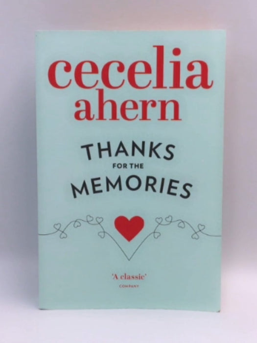 Thanks for the Memories - Cecelia Ahern