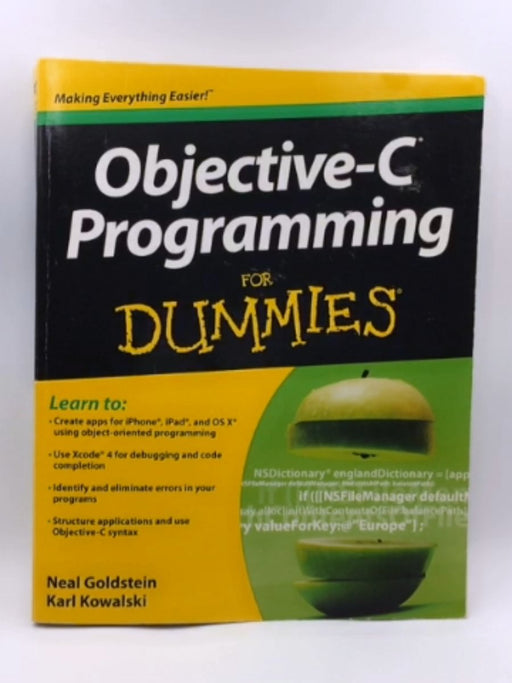 Objective-C Programming For Dummies - Neal Goldstein; 